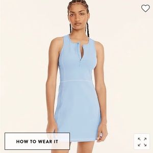 J. Crew CloudStretch half-zip sports dress (tennis dress) and shorts